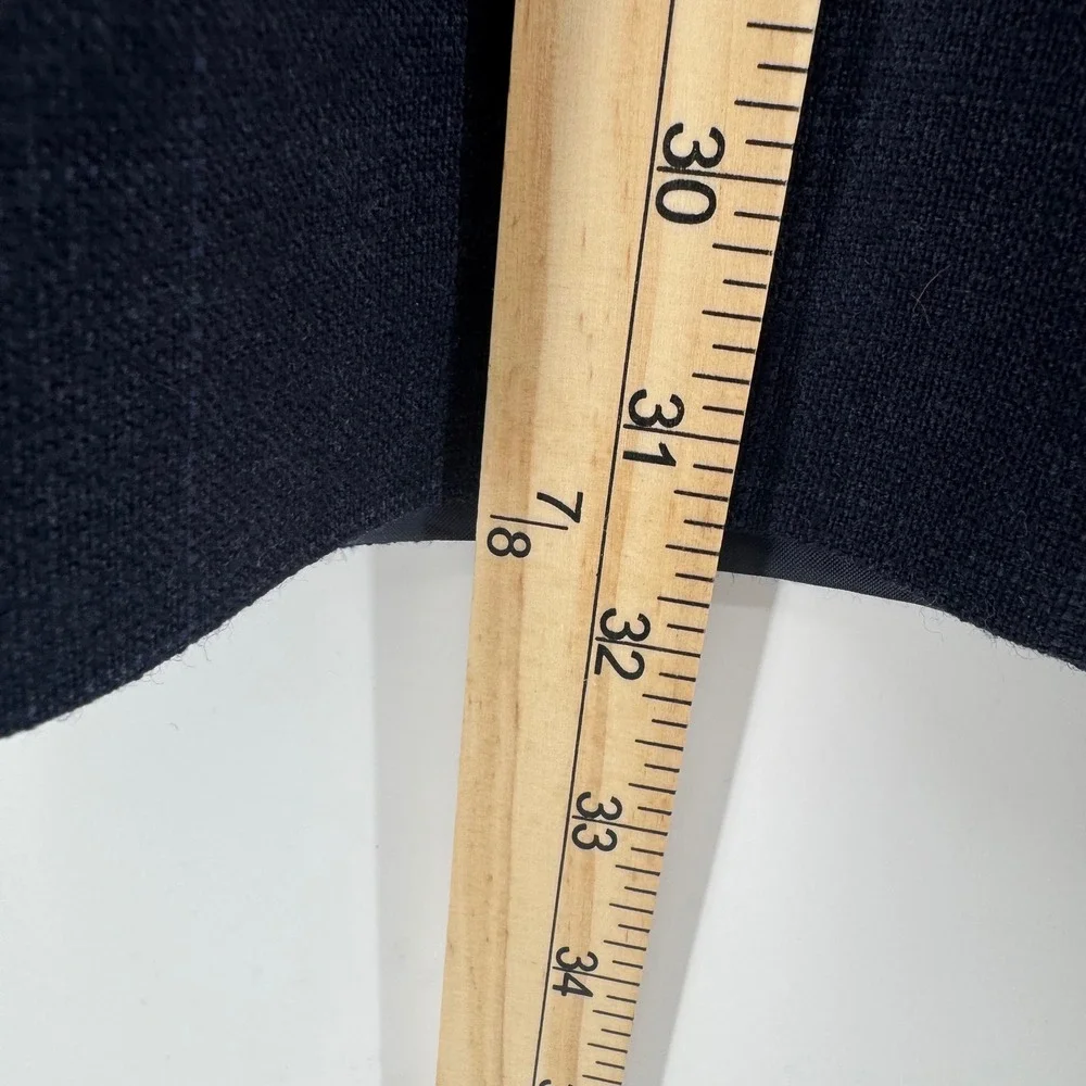 Hickey Freeman Boardroom Collection‎ Wool Cashmere Windowpane Blazer 42 Reg Navy